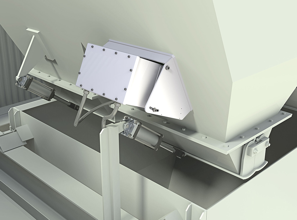 Thiết bị đo độ ẩm bằng sóng vi ba gắn tại phễu chứa ReadiMoist TBM 260, hãng SCANTECH