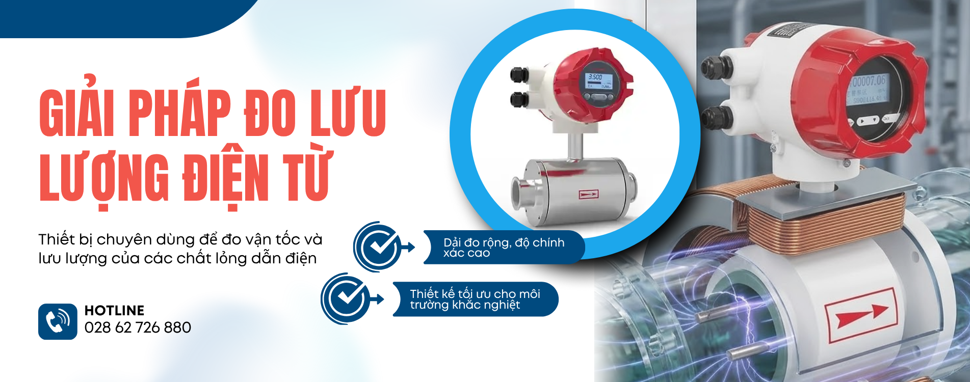 GIẢI PHÁP ĐO LƯU LƯỢNG ĐIỆN TỪ