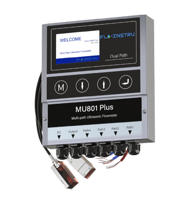 Đồng hồ đo lưu lượng siêu âm bốn kênh MU801 Plus, hãng FLO INSTRUMENTS