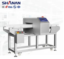 Máy dò kim loại thực phẩm băng tải độ nhạy cao có loại bỏ, hãng Shanan