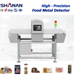 Máy dò kim loại thực phẩm băng tải độ nhạy cao, tự động dừng, hãng Shanan