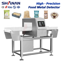 Máy dò kim loại thực phẩm 25kg, xử lý tín hiệu số, tự động dừng băng tải, hãng Shanan