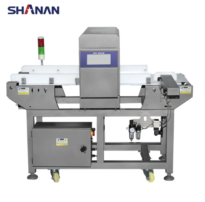 Máy dò kim loại thực phẩm băng tải độ chính xác cao tùy chỉnh theo yêu cầu, hãng Shanan.