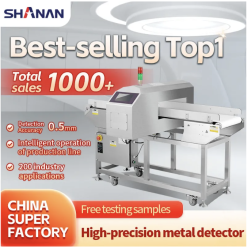 Máy dò kim loại thực phẩm thép không gỉ 304 xử lý tín hiệu số, hãng Shanan.