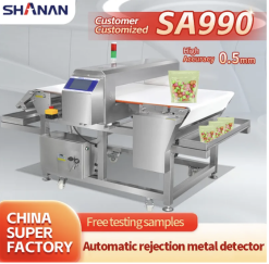 Máy dò kim loại băng tải thực phẩm công nghiệp, hãng Shanan