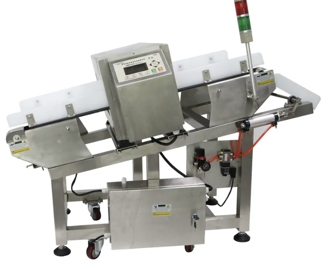 Máy Dò Kim Loại Băng Tải Nghiêng Cao 120mm Với Cơ Chế Đẩy/Gạt Tự Động, hãng Shanan