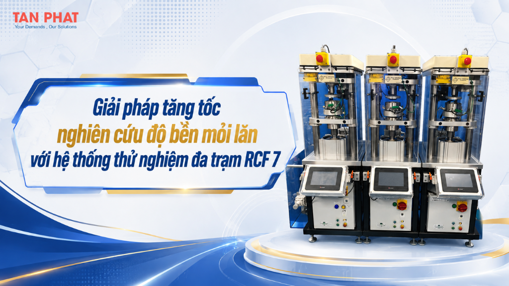 Giải pháp tăng tốc nghiên cứu độ bền mỏi lăn với hệ thống thử nghiệm đa trạm RCF 7